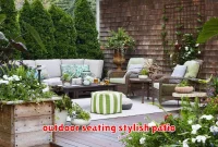 outdoor seating stylish patio