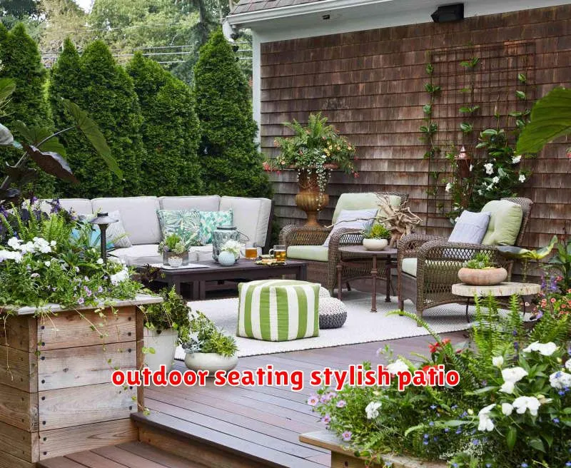 outdoor seating stylish patio